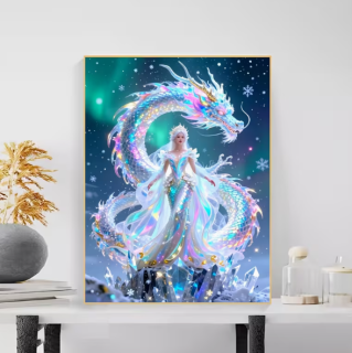 Preview: Diamond Painting Eis Drachenfrau